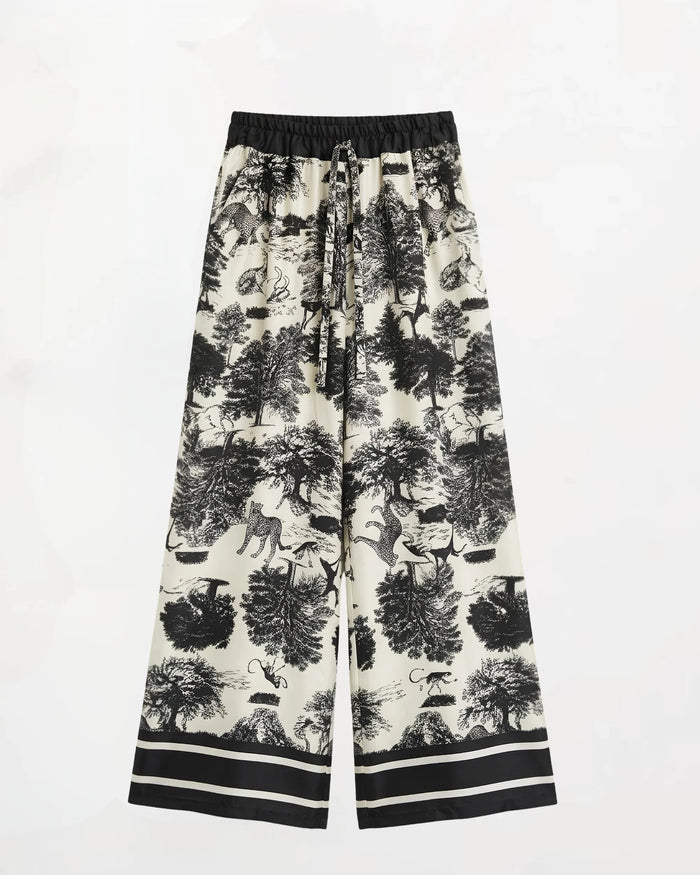 PREMIERE SAINT TROPEZ - PANTALONE MISTO SETA