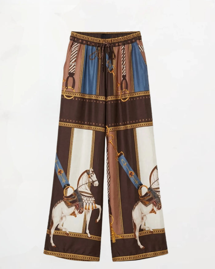 PREMIERE VIENNA- PANTALONE MISTO SETA