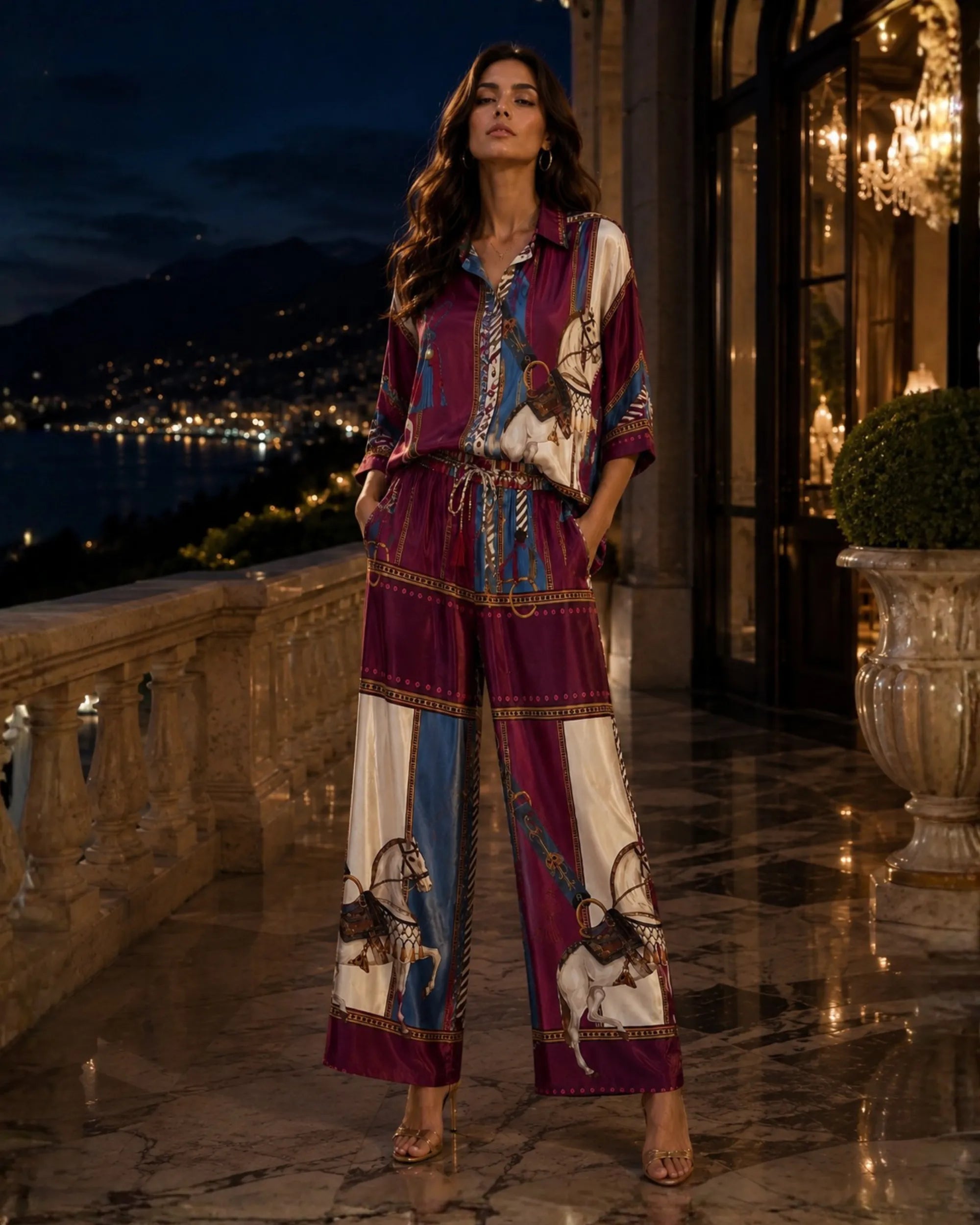 PREMIERE VIENNA - SILK BLEND TROUSERS