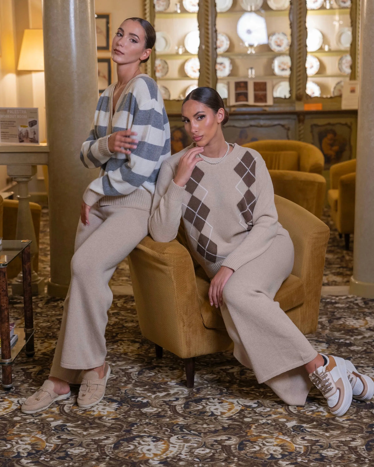 ROYAL BÂTIMENT- PANTALONE MISTO LANA/CASHEMERE