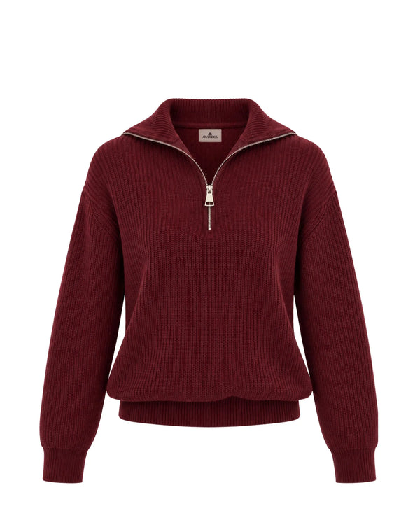 ROYAL UNI- PULLOVER ZIP MISTO LANA/CASHEMERE
