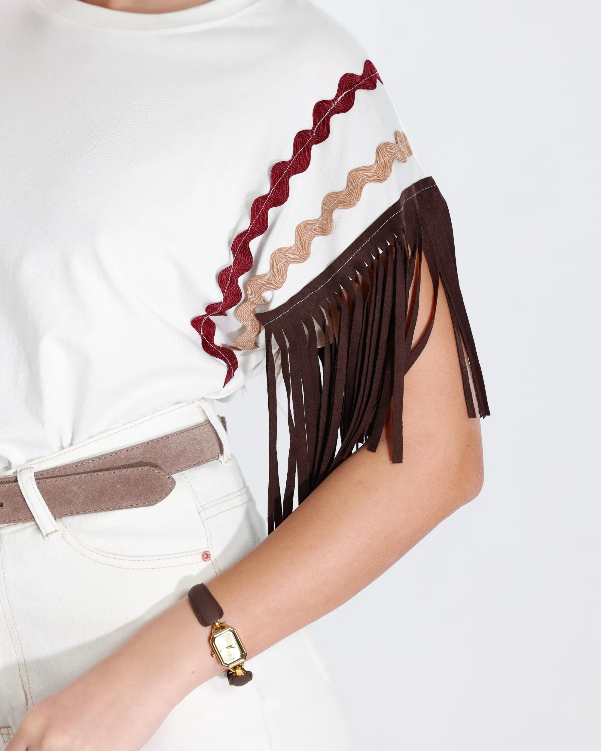 SPIRIT- MAGLIA CON FRANGE
