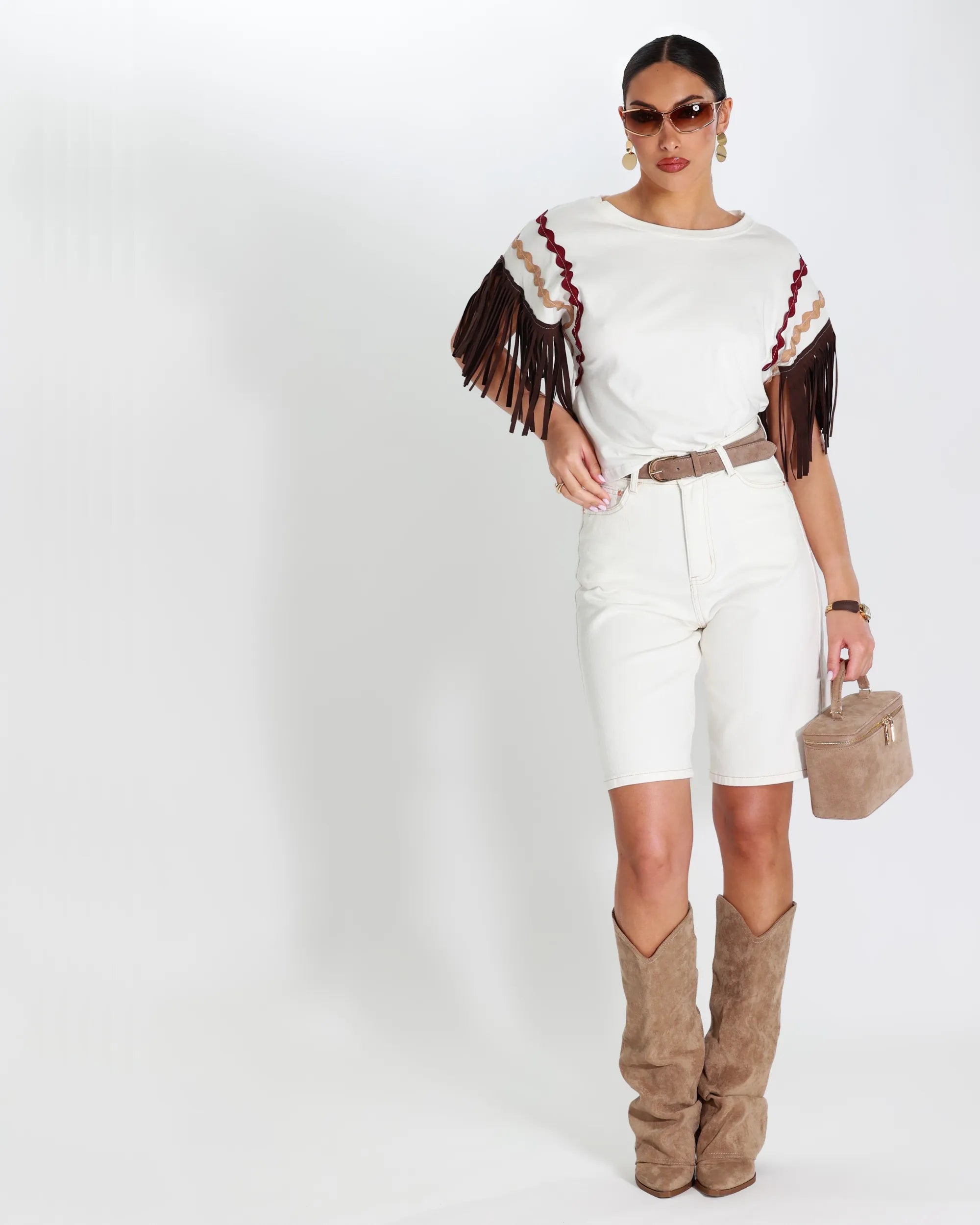 SPIRIT- MAGLIA CON FRANGE