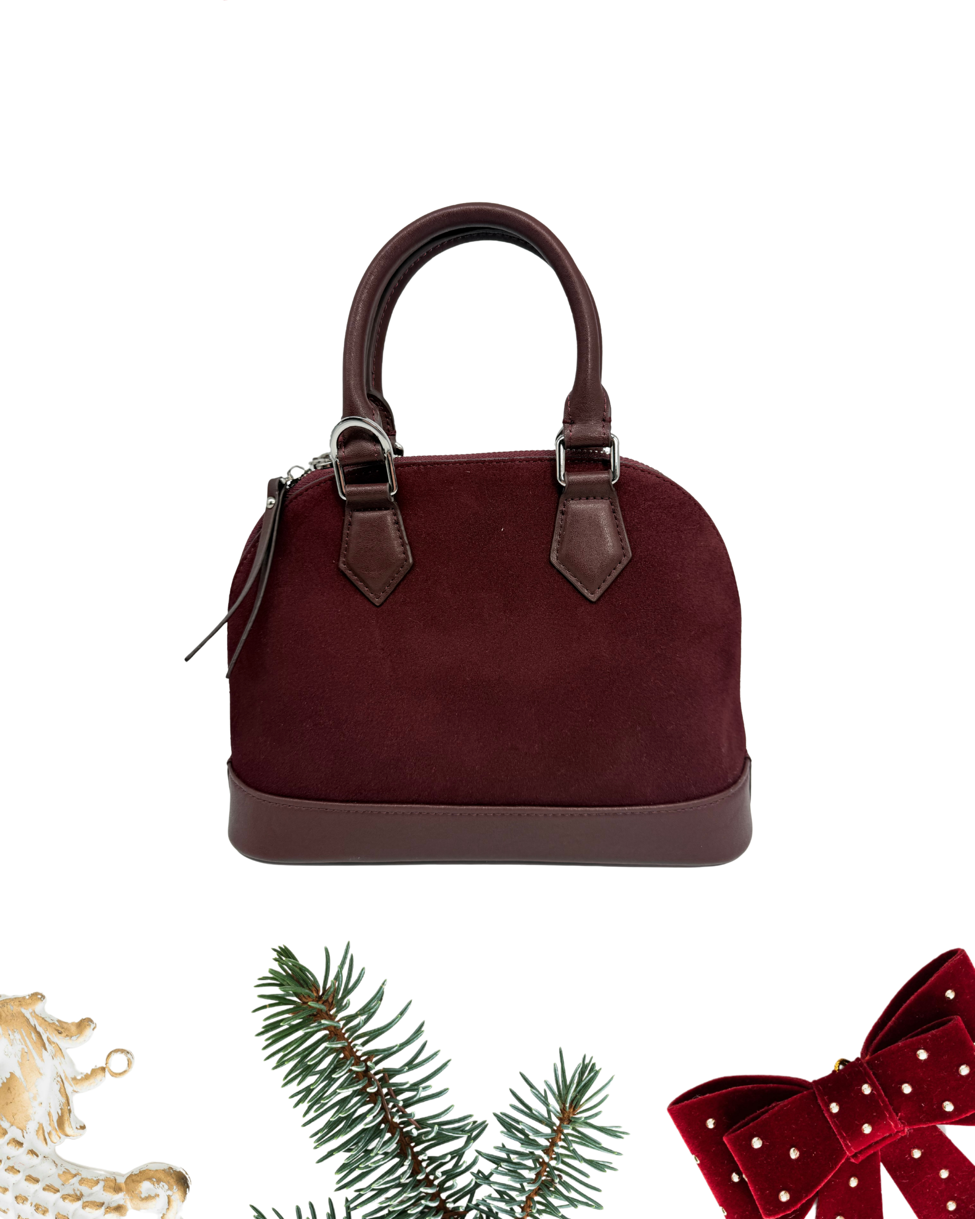 BORSA SUEDE DARK WINE