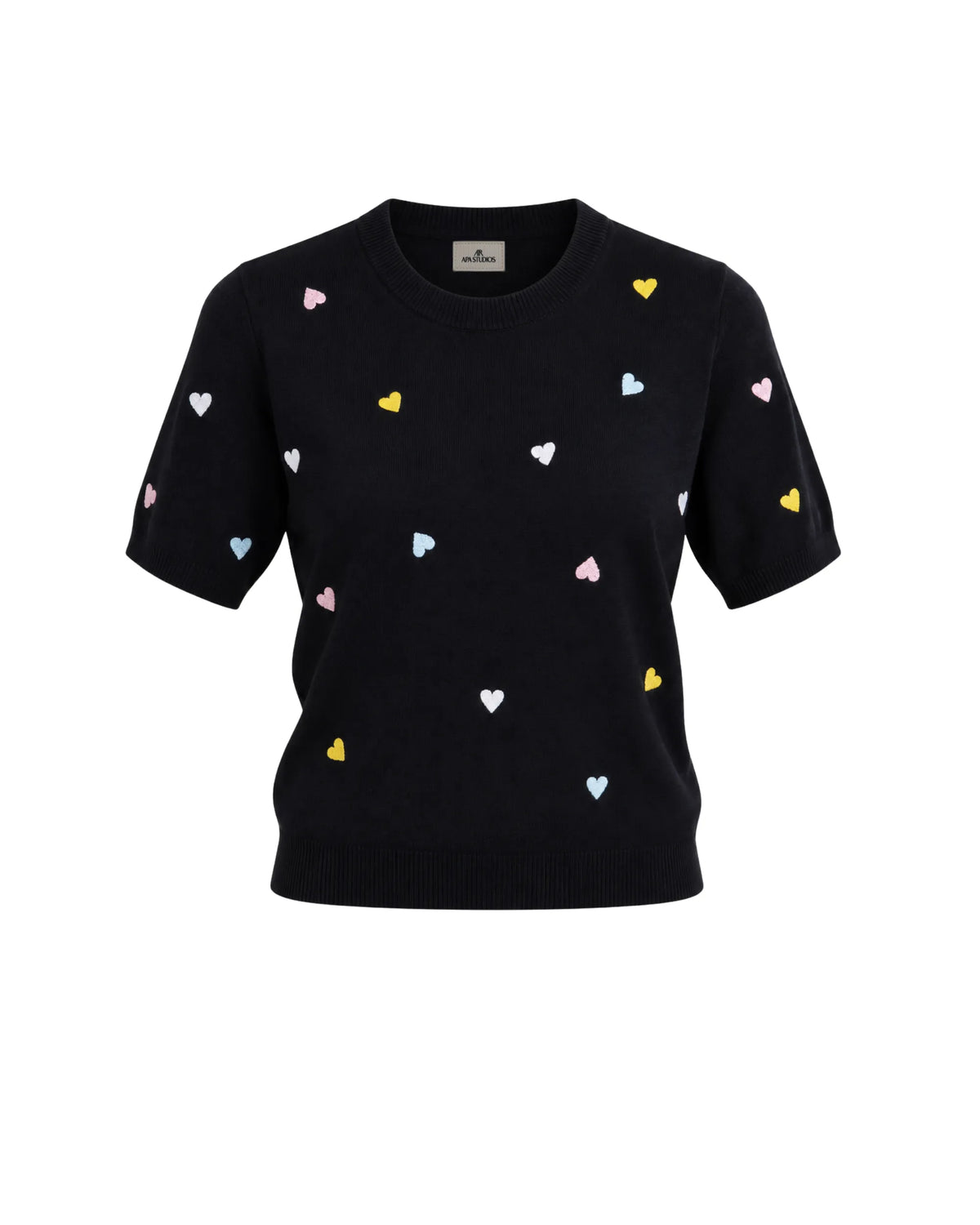 T-SHIRT SOTTILE CON CUORICINI