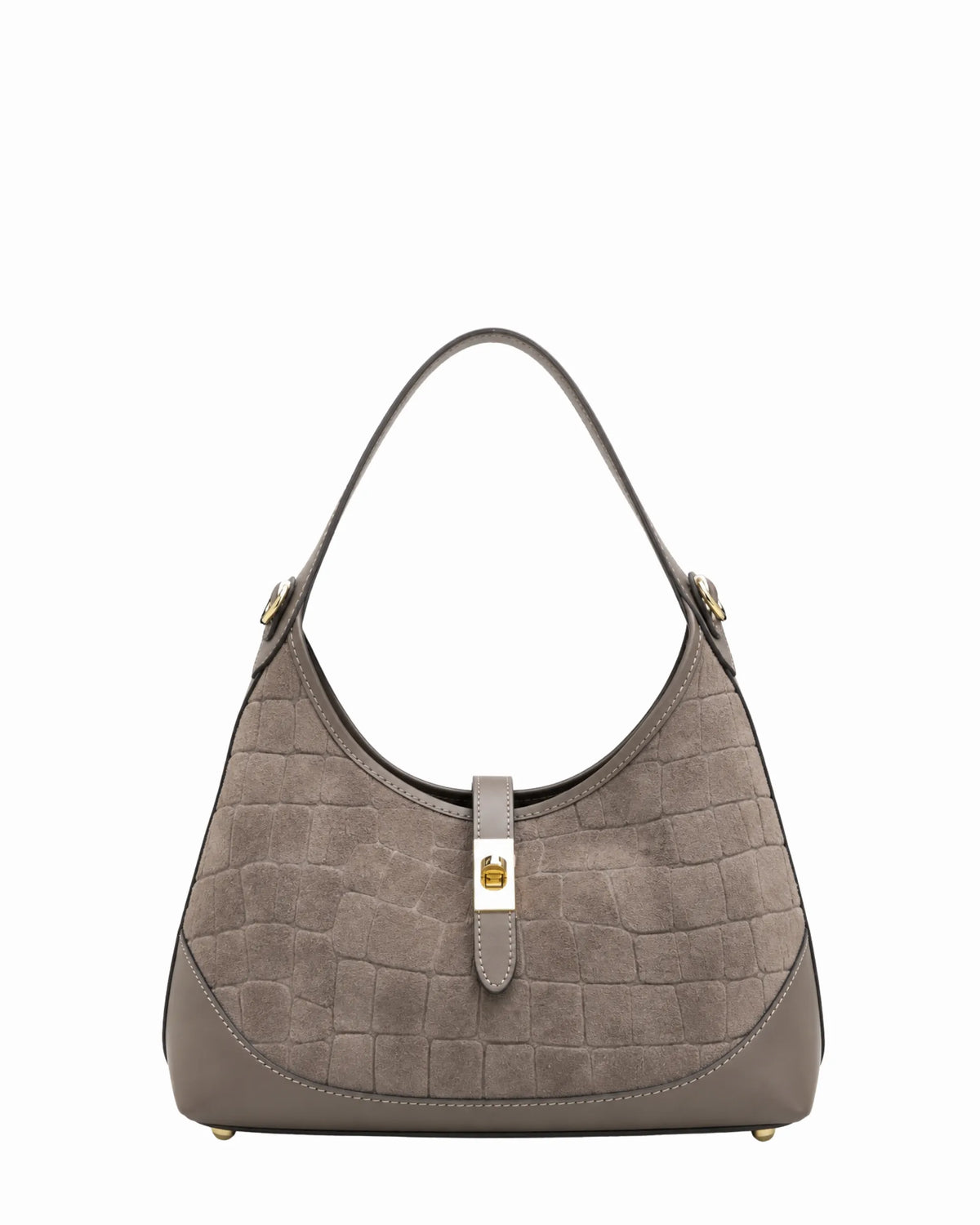 VIRGINIA CROCO SUEDE SMALL