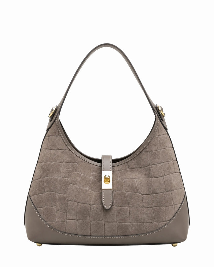 VIRGINIA CROCO SUEDE BIG